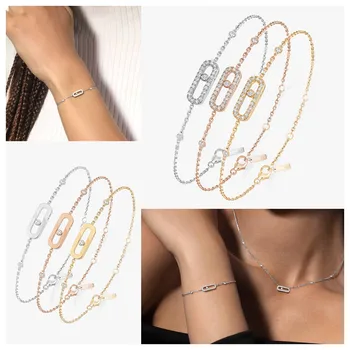 Fashion movement Uno bracelets Girlfriend k for a girlfriend 925 sterling silver creative unique luxury jewelry best birthday gift
