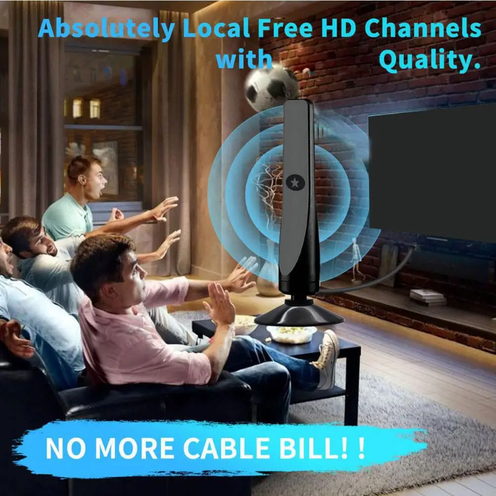 هوائي تلفزيون رقمي عالي الدقة جديد مع مضخم إشارة هوائي داخلي وخارجي لاستقبال واسع النطاق Hdtv جوي للتلفزيون المنزلي