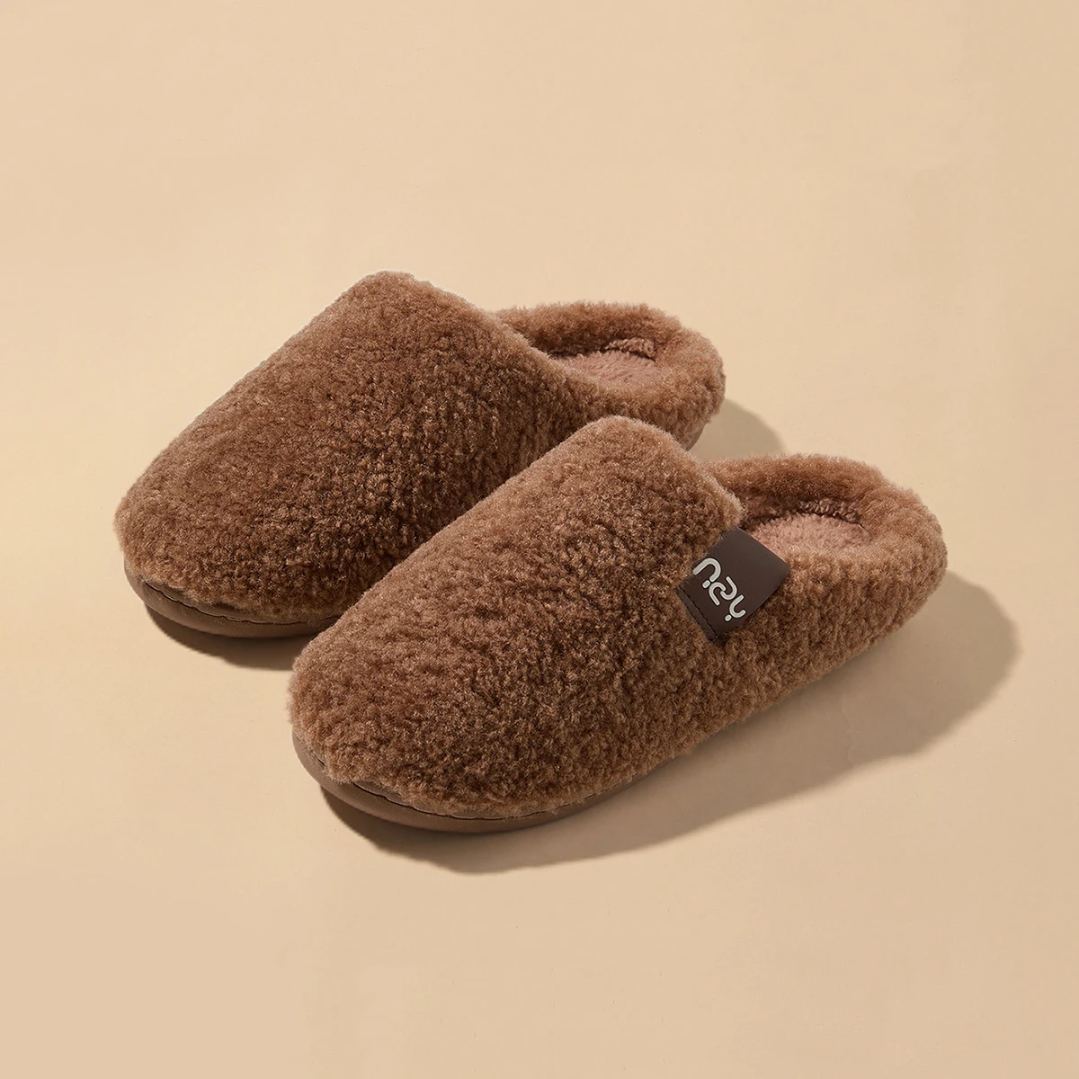 Winter Home Slippers for Women Warm Thick Sole Non Slip Indoor Slippers for Men Fluffy Bedroom Slippers for Unisex