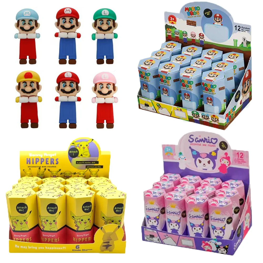 Hot Sonny Angel Blind Box Super Mario Sanrio Pikachu Surprise Blind Box Cute Anime Figures Model Doll Toys Kids Christmas Gifts