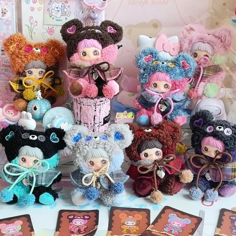 

Maymei Tiny Bear Cookie Series слепая коробка прекрасный Vinly Face модная кукла аниме фигурка загадочная коробка Коллекционная рождественская подвеска подарки