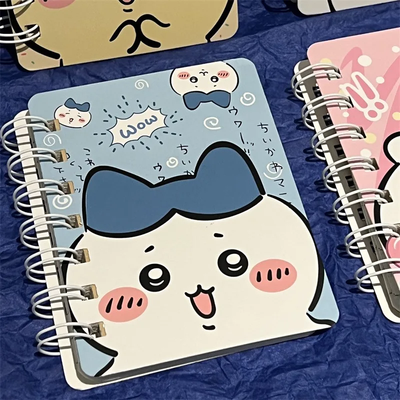 Cuaderno Espiral con Dibujos Animados de Chiikawa, con Pegatinas, Bonito Diario para Estudiantes, Agenda, Papelería, Regalo para Niñas
