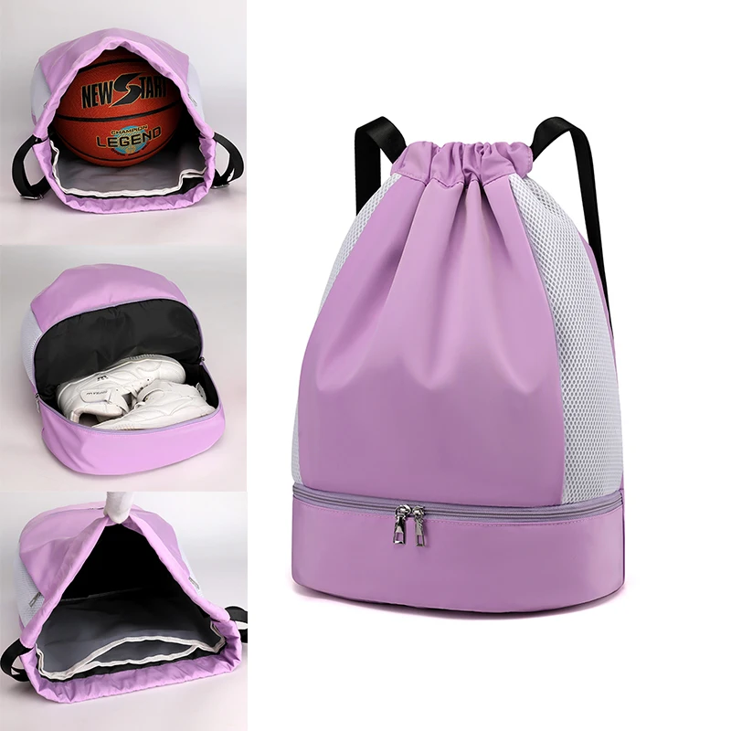 

Сумка для фитнеса с разделением влажной и сухой уборки, сумка для плавания, водонепроницаемая дорожная спортивная сумка, сумка для баскетбола и футбола, походный рюкзак для альпинизма