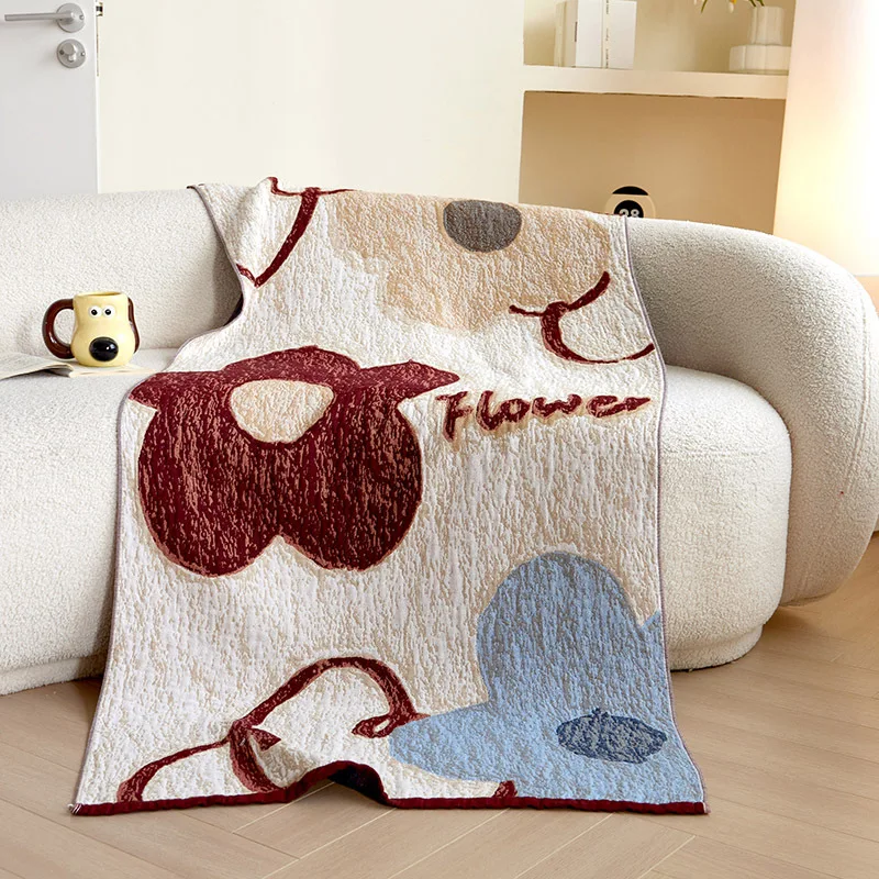 

Новое хлопковое банное полотенце с мультяшным рисунком, утолщенное четырехслойное марлевое полотенце для многоцелевого использования, увеличенное мягкое пляжное полотенце для отдыха.