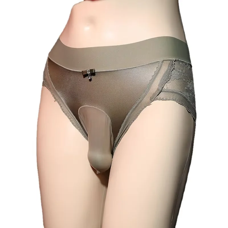 

Мужское сексуальное кружевное нижнее белье, мягкие атласные ультратонкие трусики, Прозрачное нижнее белье, кросс-парадная одежда