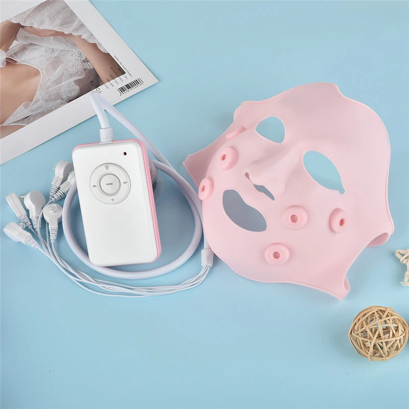 #Face Mask Massager LED Light Therapy Vibrating Wrinkle Remover Skin Care Lift Devices Facial Beauty Appliance Tool Instrument