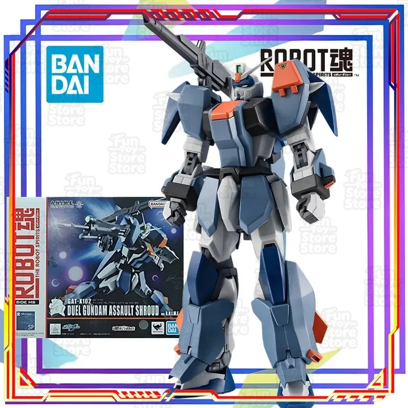 BANDAI GAT-X102 Duel Gundam Assault Shroud In-Series Version Actionfigur Roboter-Modellbausatz Sammlerstück Offiziell Lizenziert
