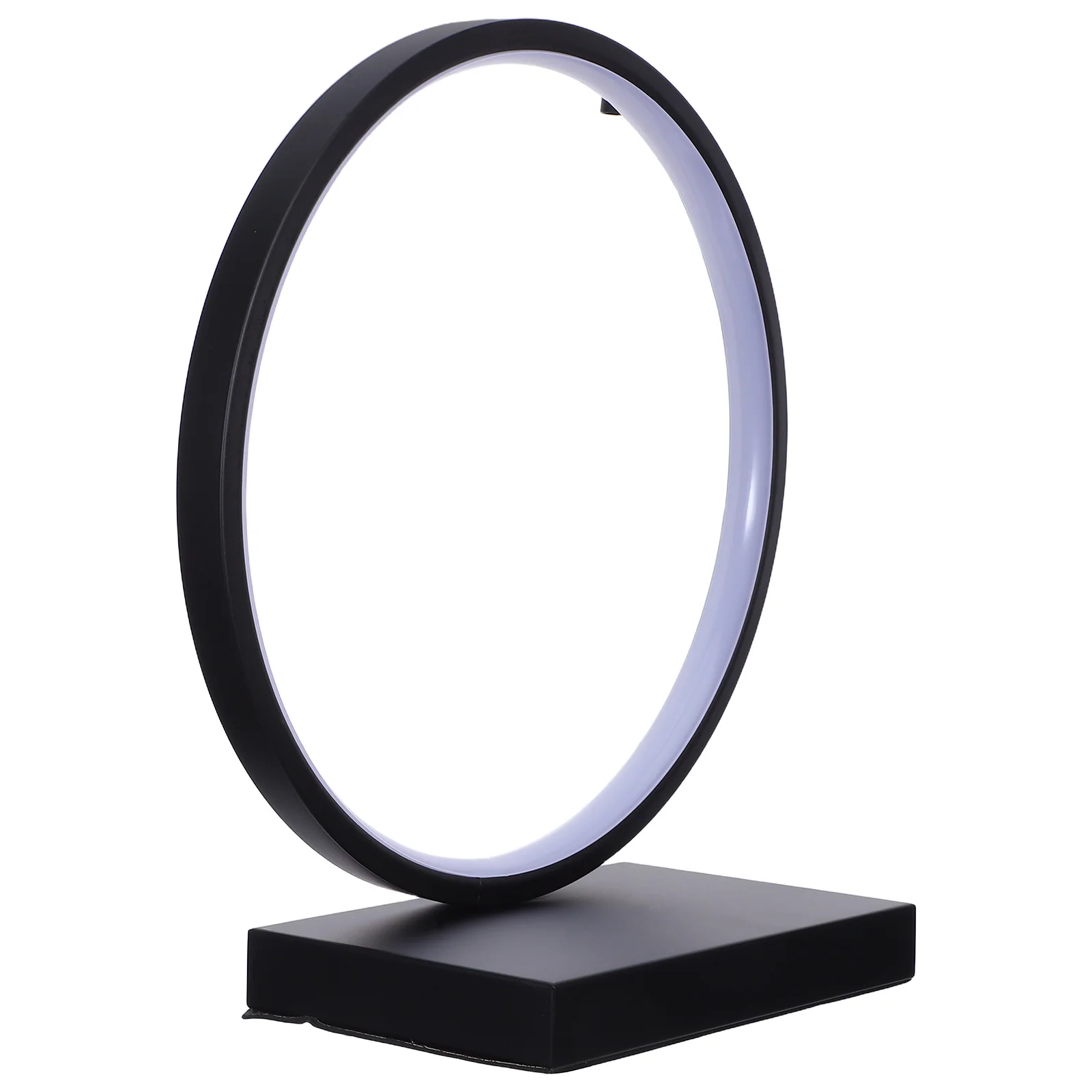 

Circle Lamp Modern Round LED Desk Lamp Eye-Friendly Adjustable Brightness Bedside Night Light for Bedroom Living Room