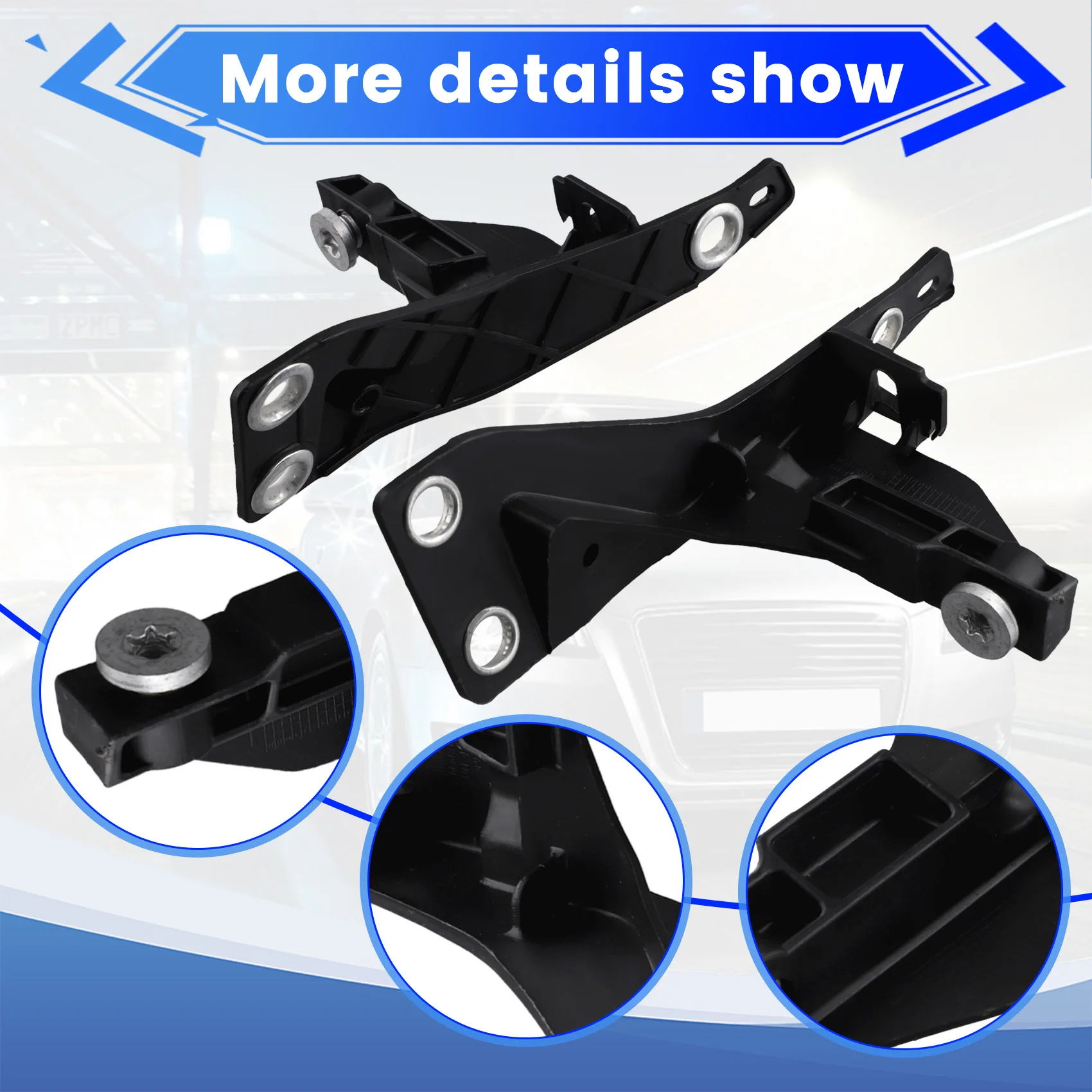 WF-1 Pair Left & Right Car Front Bumper Headlight Bracket Mount For A4 S4 RS4 Quattro Seat Exeo/ST 8E0805363 8E0805364