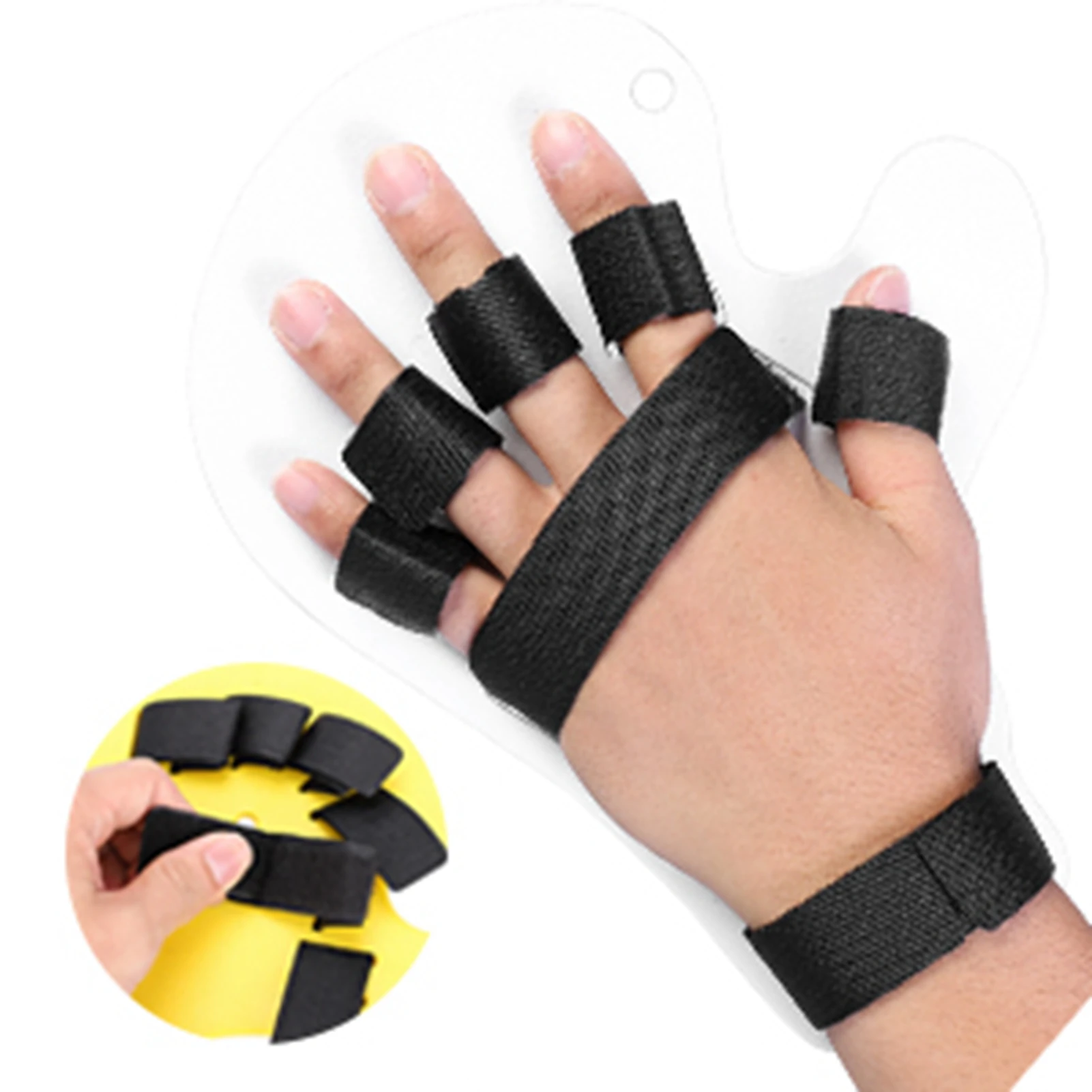 Finger Corrector Board Hand Wrist Finger Orthotics Extended Type Fingerboard for Training Stroke Hemiplegia Hand Splint Support