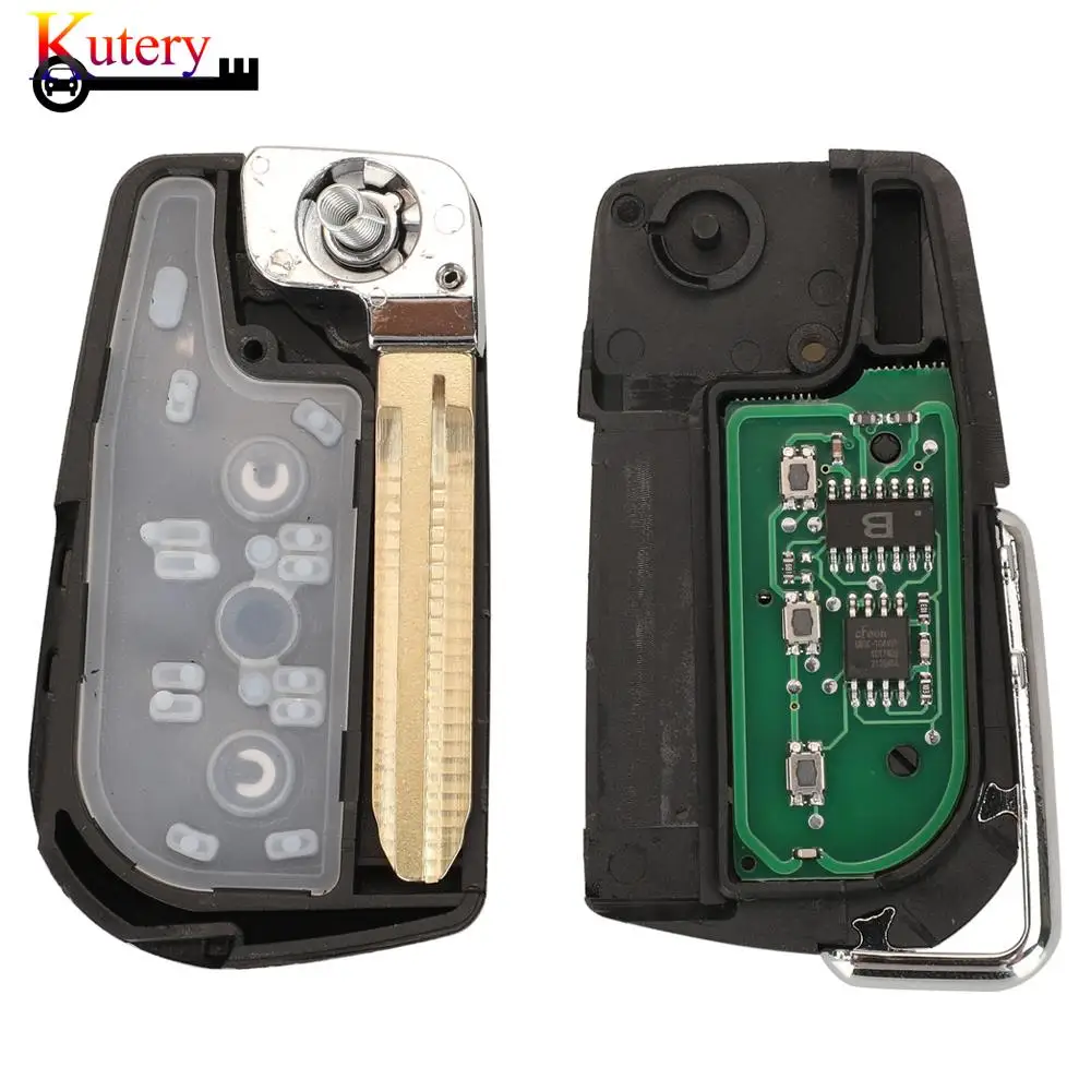 jingyuqin 89070-52D70 Upgrade Remote Smart Car Key For Toyota CHR Corolla Yaris Vitz Ractis 314Mhz ID-G/H Chip B51TE/B71TH