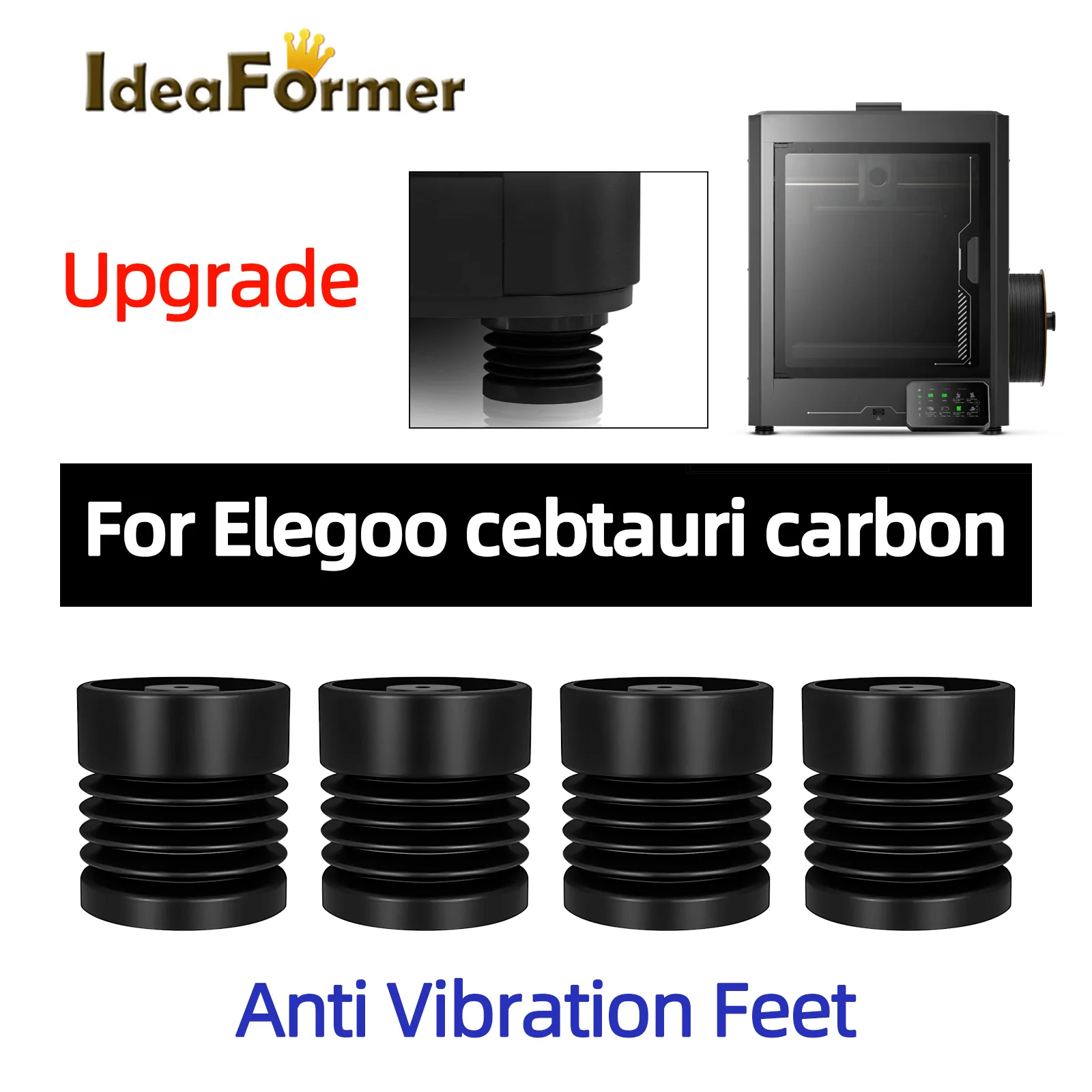 

4/8pcs Anti-Vibration Feet Pad For Elegoo Centauri Carbon 3D Printer Soft And Elastic Feet 3D Printer Replacement Parts Upgrade