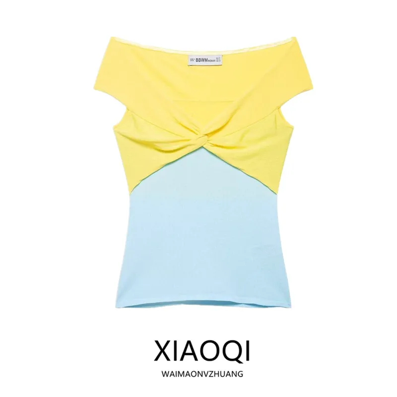Blouse Women's Knitted With sleeves Short Collar your Facebook, v for Spring 2026, multiple resistant Patchwork, jpg?width=750&height=1089&hash=1839" guaranteed, With a fit Tight your style European