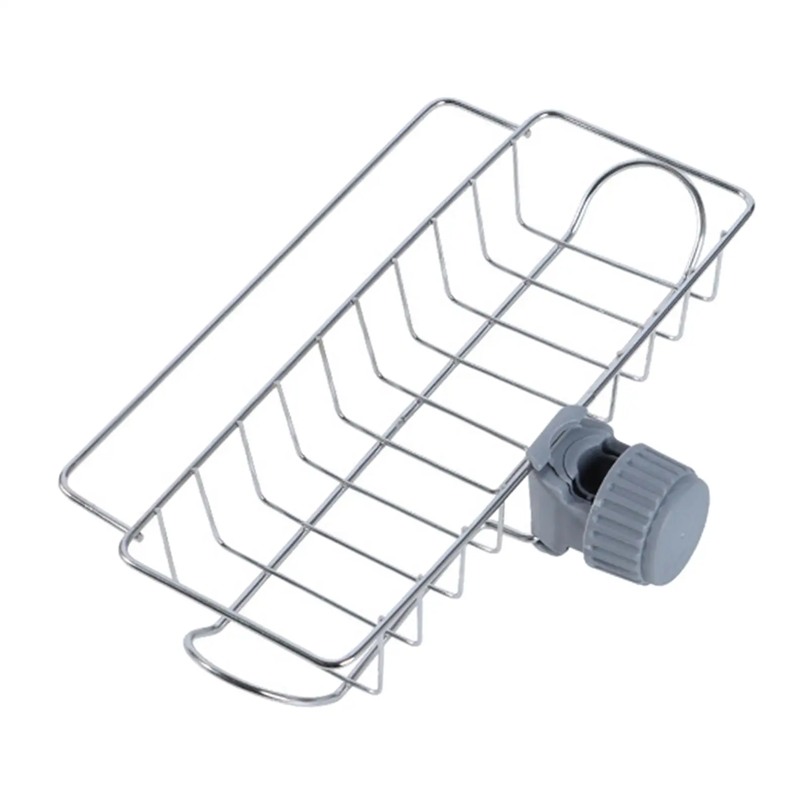 Awning Pole Mounted Storage Rack Water Bottle Holder with Side Hook Grocery