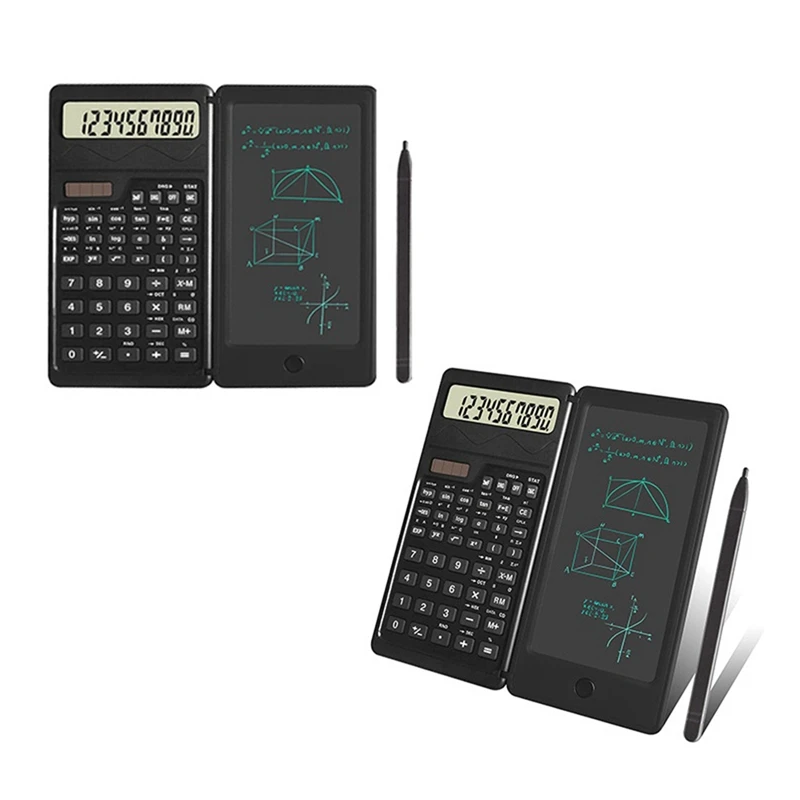 Calculadora de Función científica con funciones de tableta de escritura, Calculadora financiera de ingeniería para estudiantes de escuela y oficina