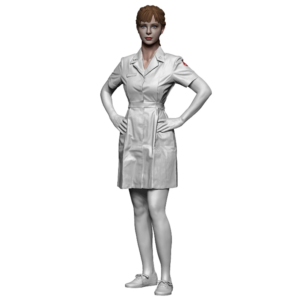 1/35 war nurse, Resin Model figure soldier, Vietnam, Military themes, Unassembled and unpainted kit