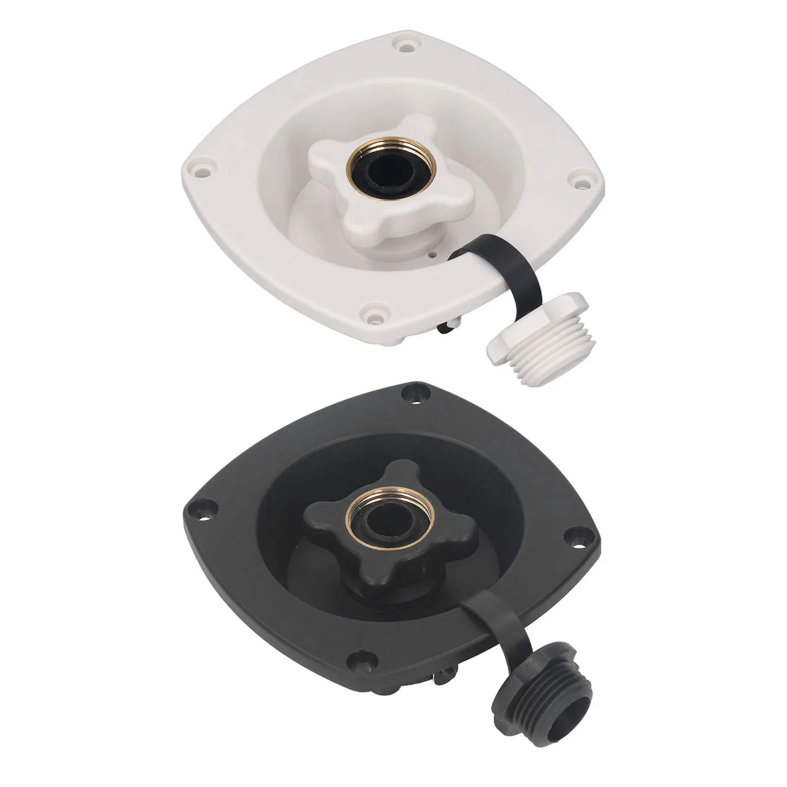 RV Wall Mount Water Inlet for Camper, Leakproof Fill Entry, ampla aplicação com conector rápido, ABS Saving Space, City RV