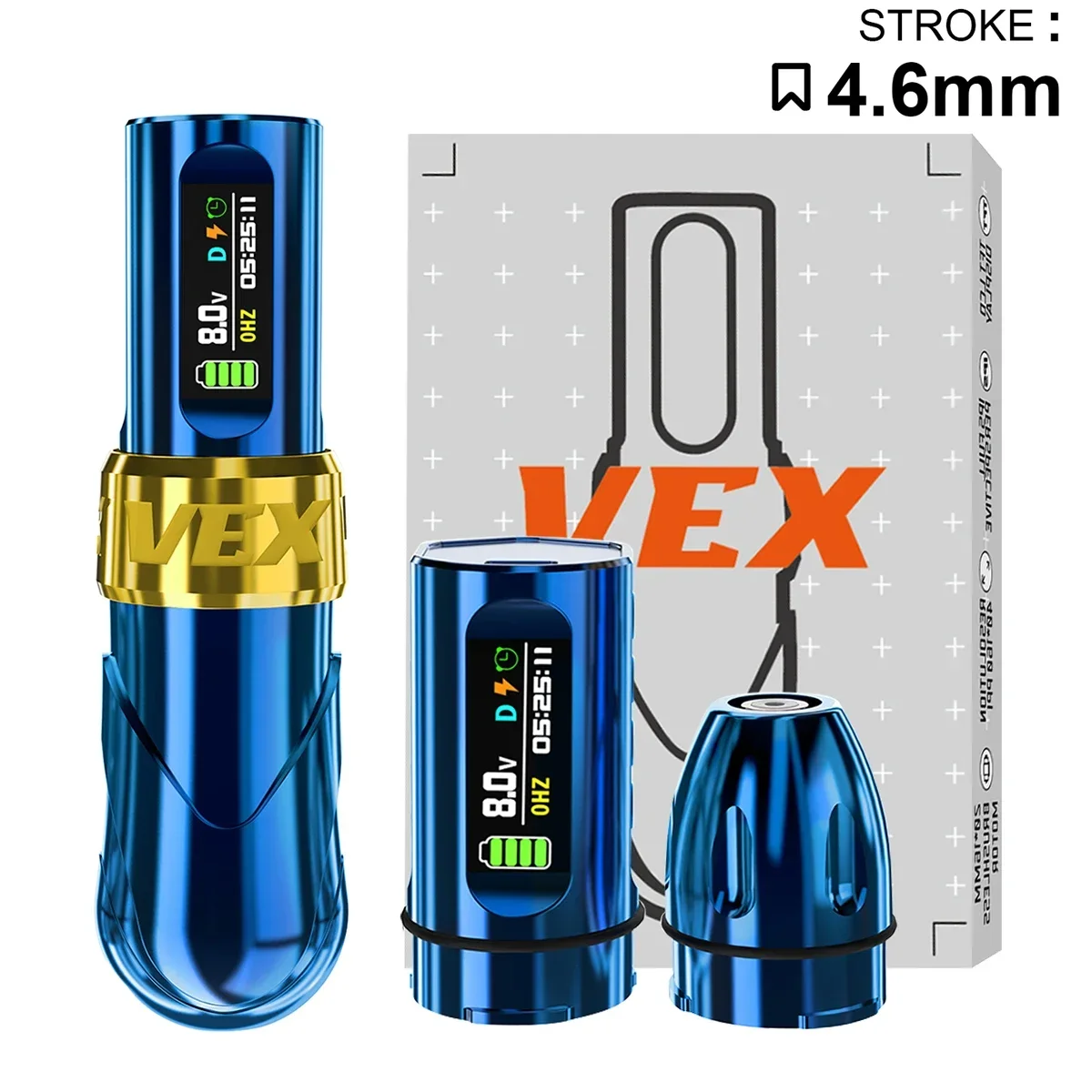 

New VEX Tattoo Wireless Machine Pen Colorfull Screen With Brushless Motor Body Art Accessories for Beginner Tattoo Supplies