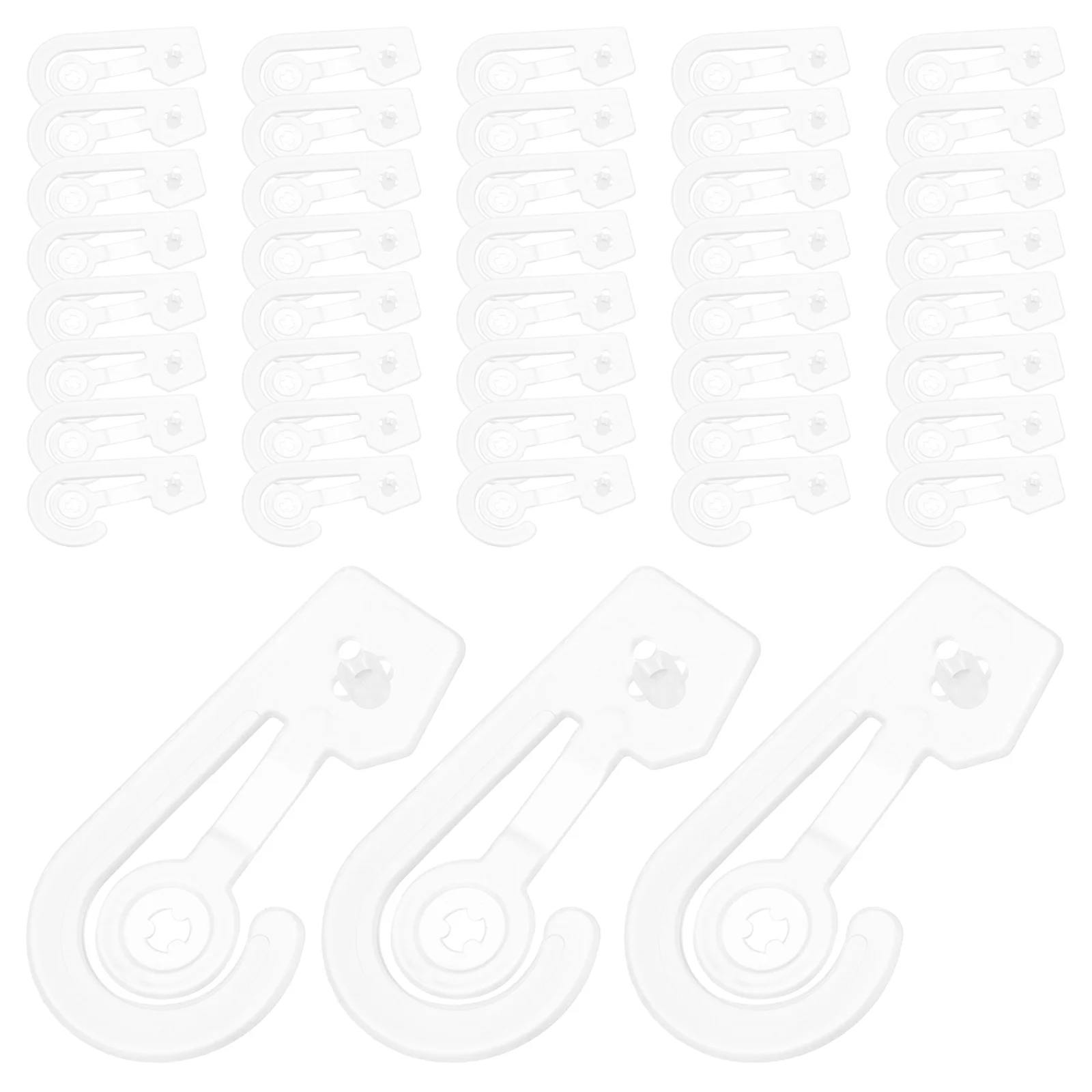 

100 Pcs Display Hook Hat Accessories Retail Sock Snap Hooks for Hosiery Shelves