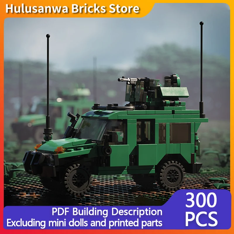 

Light Utility Vehicle Model MOC Building Bricks War Equipment Modular Technology Gifts Holiday Assemble Children Toys Suit