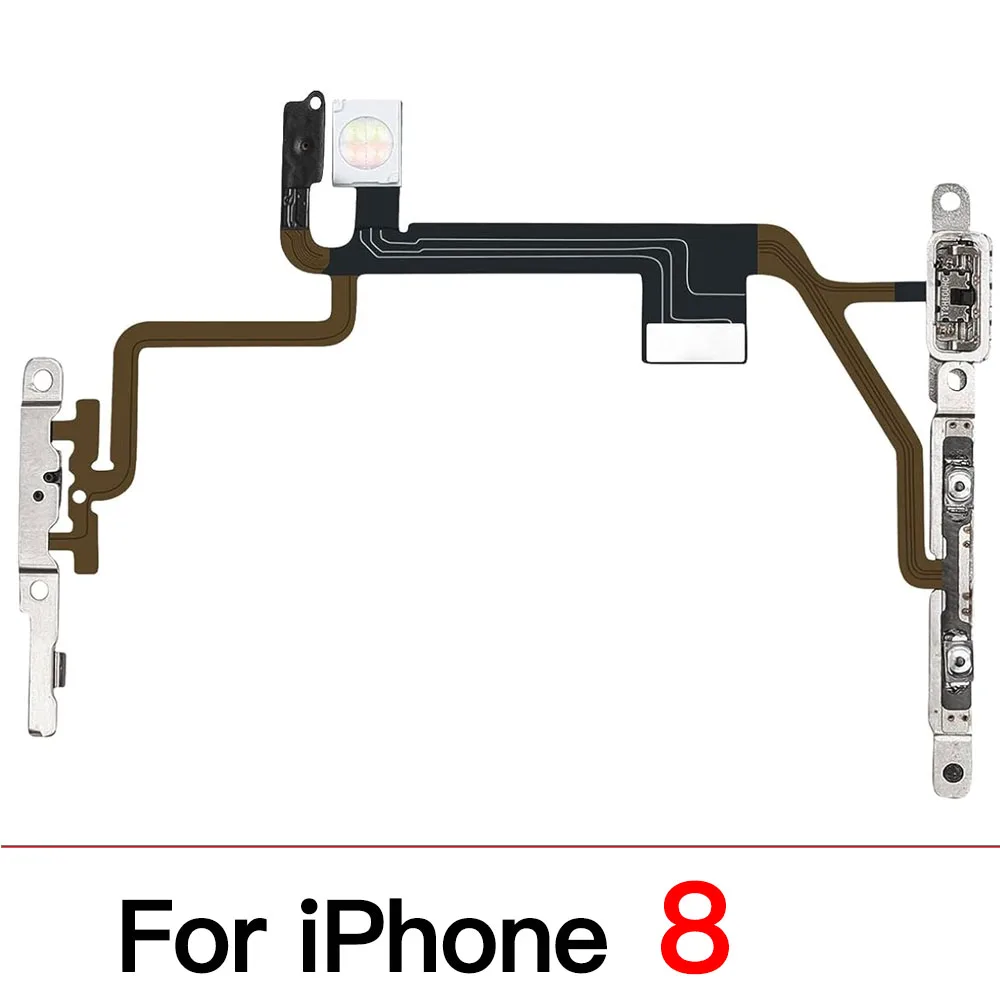 Volume Button Flex Cable Replacement For iPhone 6 6s 7 8 X XR XS Max Volume Mute Switch Up Down Adjust Module