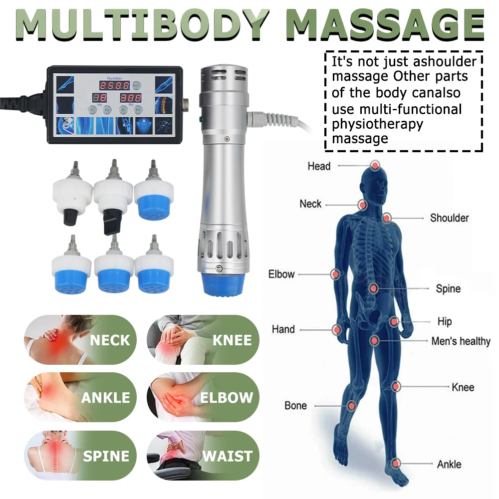 Shockwave Therapy Machine For 300MJ Massage Effective ED Treatment Relieve Pain Physiotherapy Shock Wave Massager 2024 New