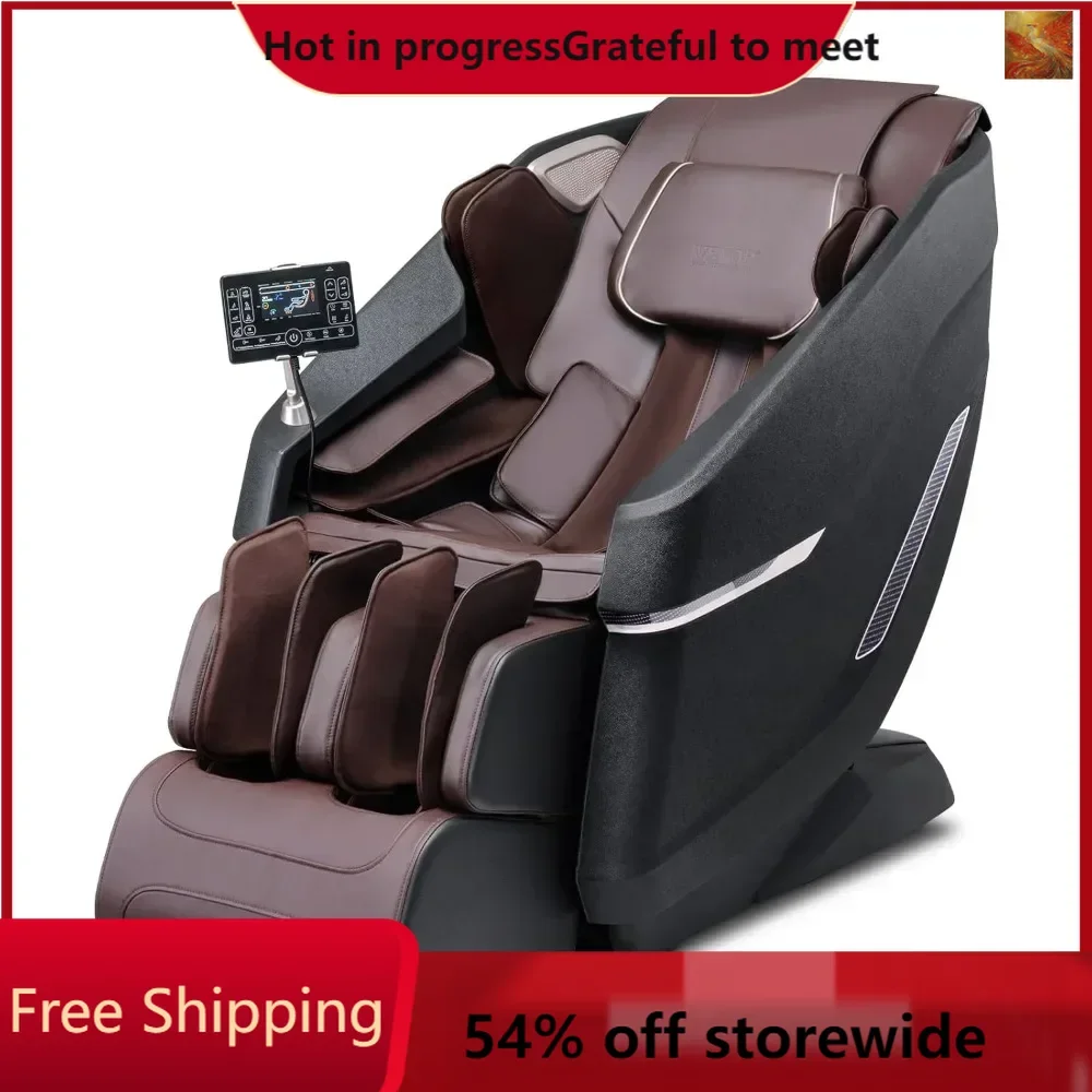 

Full Body Massage Chair, SL-Track Zero Gravity Massage Recliner, 4D Shiatsu, Body Scan, Heating, Bluetooth Speaker, Airbags