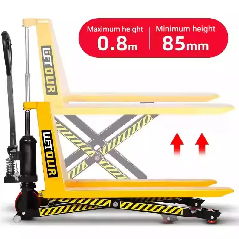 Scissor Lift Pallet Truck Manual Hydraulic Pallet Loader Lifting Platform Forklift High-level Hydraulic Pallet Truck