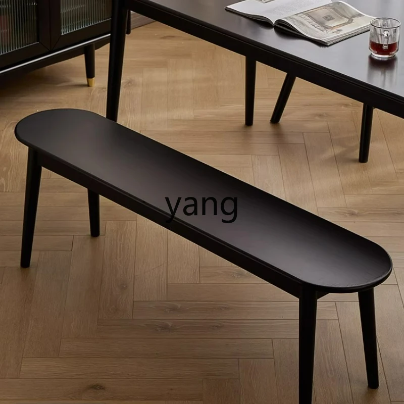 

LTT Solid Wood Bench Household Simple Modern Bedside Bench Restaurant Eating Bench