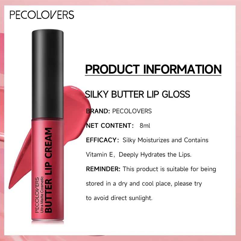 1PC Mild Texture, Highly Pigmented, Non-sticky, Moist and Glossy, Long-lasting Lip Glaze Lipstick, Perfect Gift Series for Girls