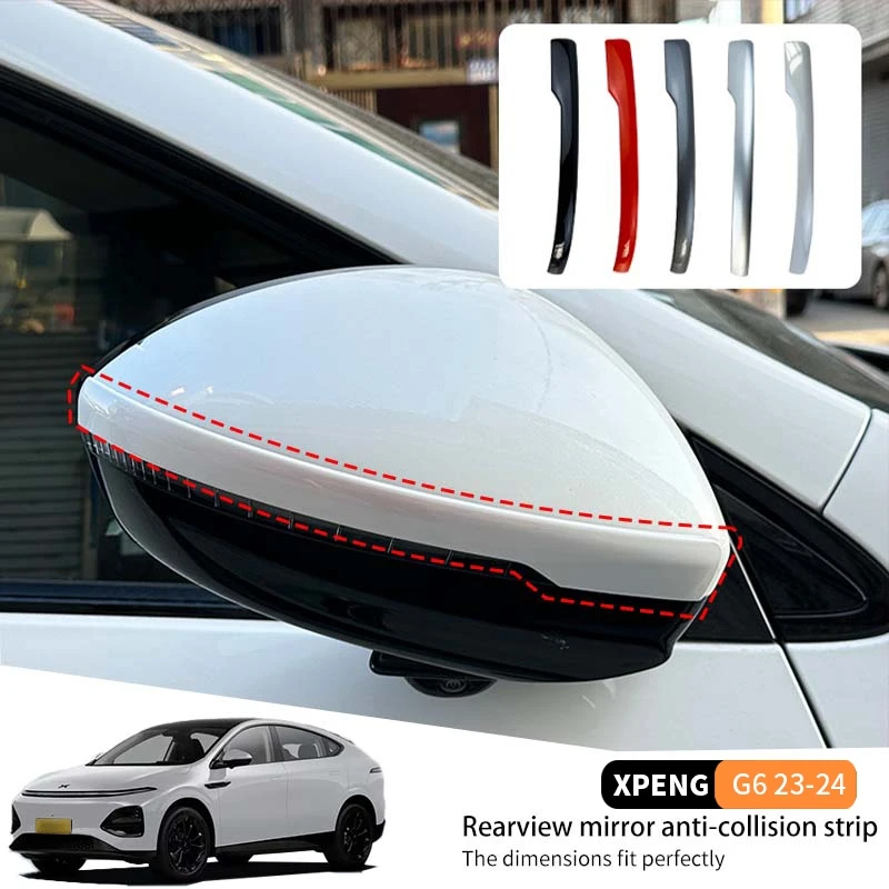 

Для Xpeng G6 2023 2024, зеркало заднего вида для двери автомобиля, полоса для предотвращения столкновений, износостойкий защитный чехол, аксессуары