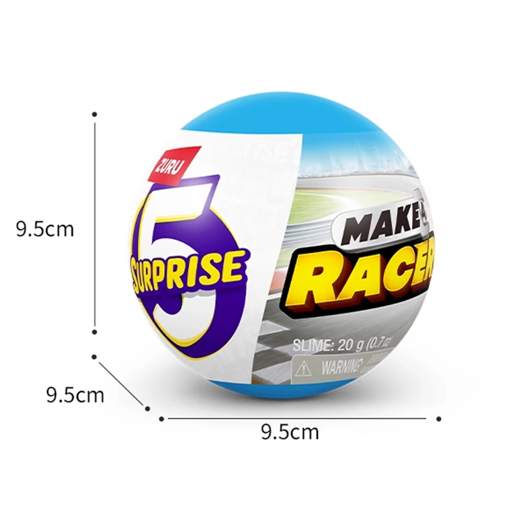 ZURU 5 Surprise Make-A-Racer سباق السيارات تحت عنوان الجدة Unboxing لعبة تحصيل صندوق أعمى صغير لعبة هدية للأولاد #6