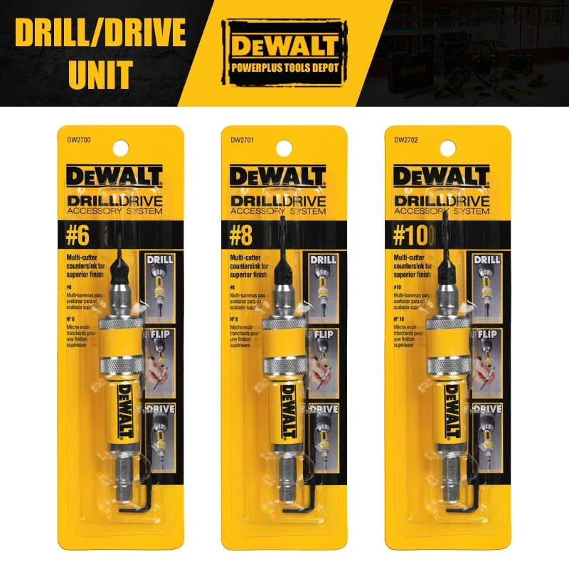 DEWALT DW2700 DW2701 DW2702 #6 #8 #10 3in1 Drill Drive Unit Woodworker Power Tool Accessories