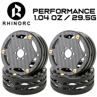 RhinoRC 2.2 inch Narrow Carbon Fiber Aluminum Pro LightWeight RC Car Crawler Wheel Pro Shafty MOA N2405