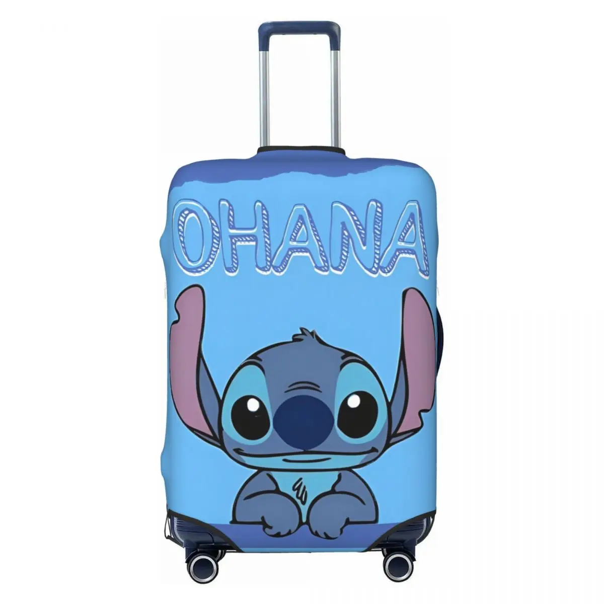 

Blue Stitch Print Suitcase Cover Holiday Business Useful Luggage Supplies Protector