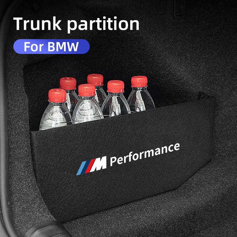 Car Trunk Partition Storage Box M Performance For BMW E46 E90 E60 F30 F10 F30 E39 G20 G30 G32 X1 F48 X2 X3 F25 G01 X5 G05 X6 G06