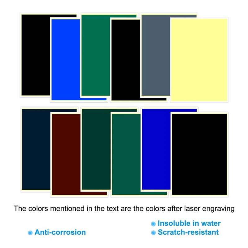 ХОРОШАЯ бумага для лазерной гравировки, 2 шт., цветная бумага для маркировки лазерной гравировки для волоконной лазерной маркировки и гравировки на металлической керамике