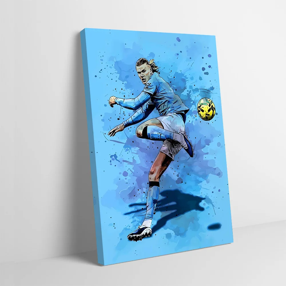 

Скеляющий футбольный мяч, акварельная художественная печать, постер на заказ, электронные фотографии, настенная живопись на холсте для украшения спальни, палочка Deko