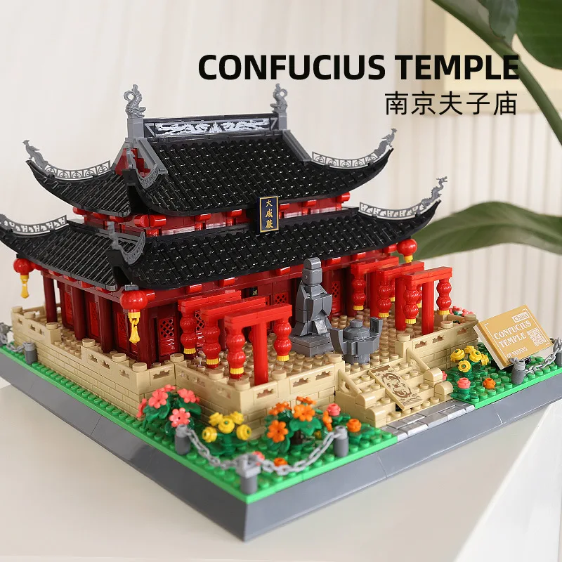 Traditionele Chinese Oude Architectuur Assembleren Bouwstenen Ornamenten Vakantiegeschenken Educatief Speelgoed Voor Kinderen Volwassenen