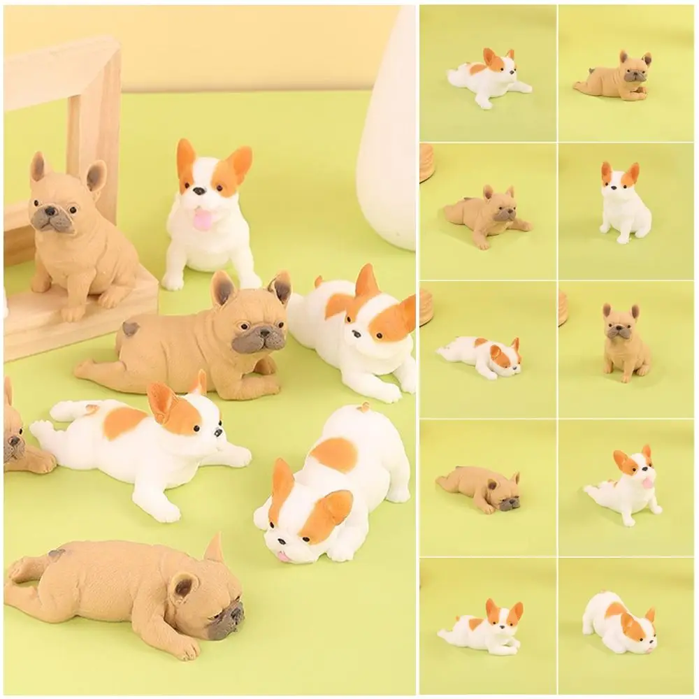 Fidget Toy Dog Squeeze Sensory Toys Pretend Play Soft Simulation French Bulldog Stretch Squeezing Kawaii