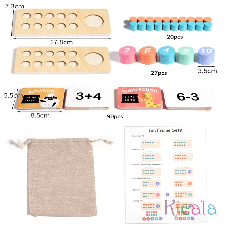 Wooden Math Practice Game 3