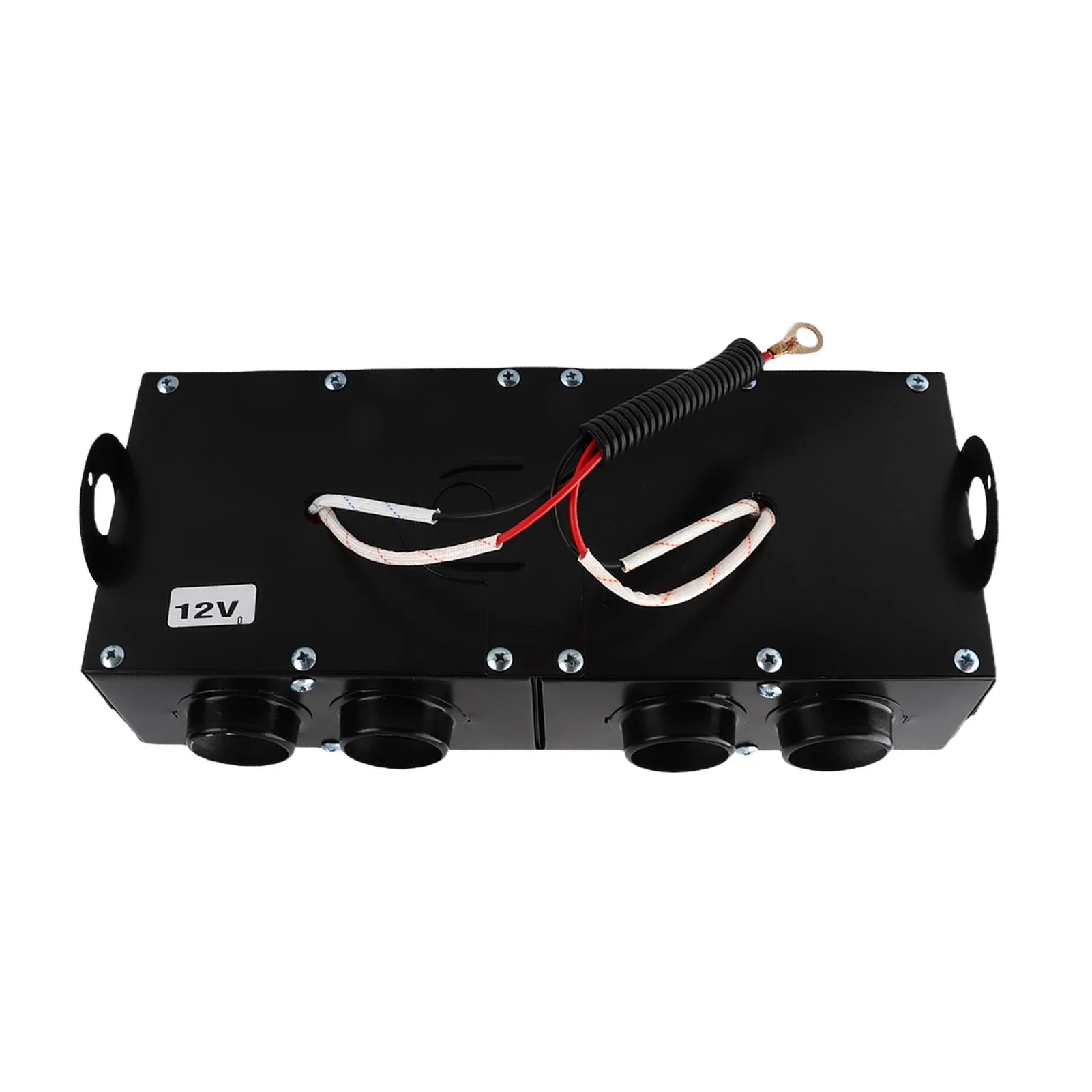 Car Heater Defogger Auto 4 Hole Heating Fan With dual switches 12V Defroster Defogger 800W 80 Degree Automotive Electronics