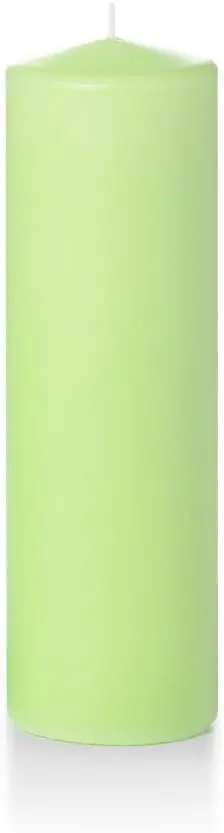 

3" x 10" Mint Round Pillar Candles Set of 3 for Home Decor and Ambiance