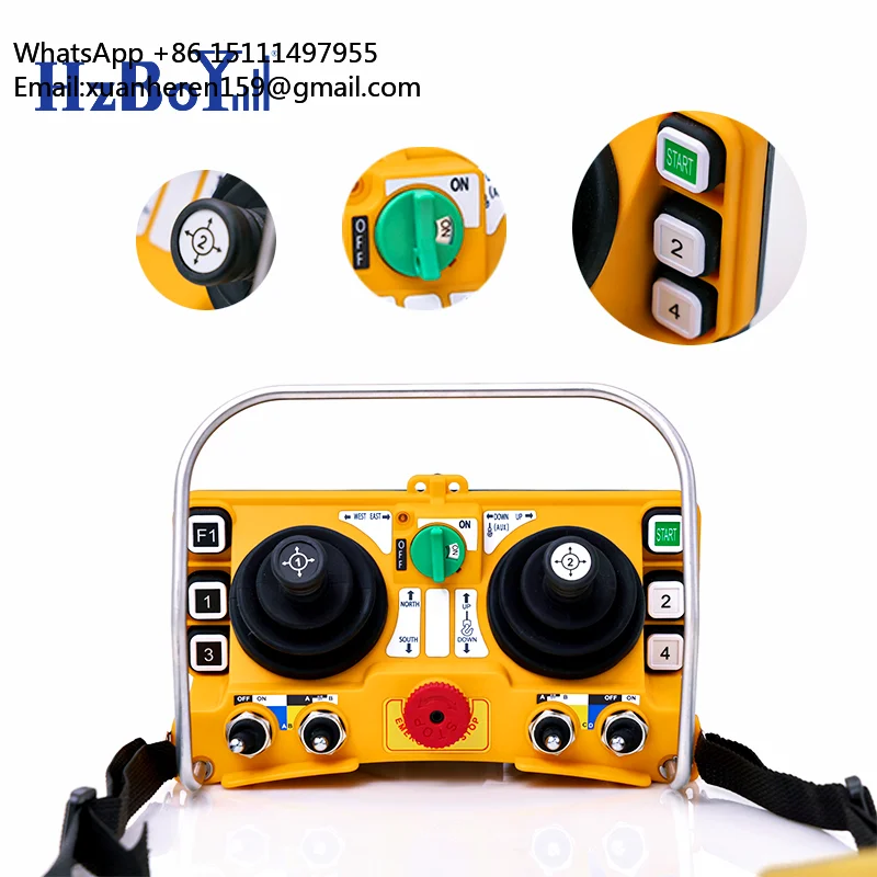 HzBoY F24-60A Wireless Remote Control for Concrete Pump Truck AC/DC Multi-Voltage Support