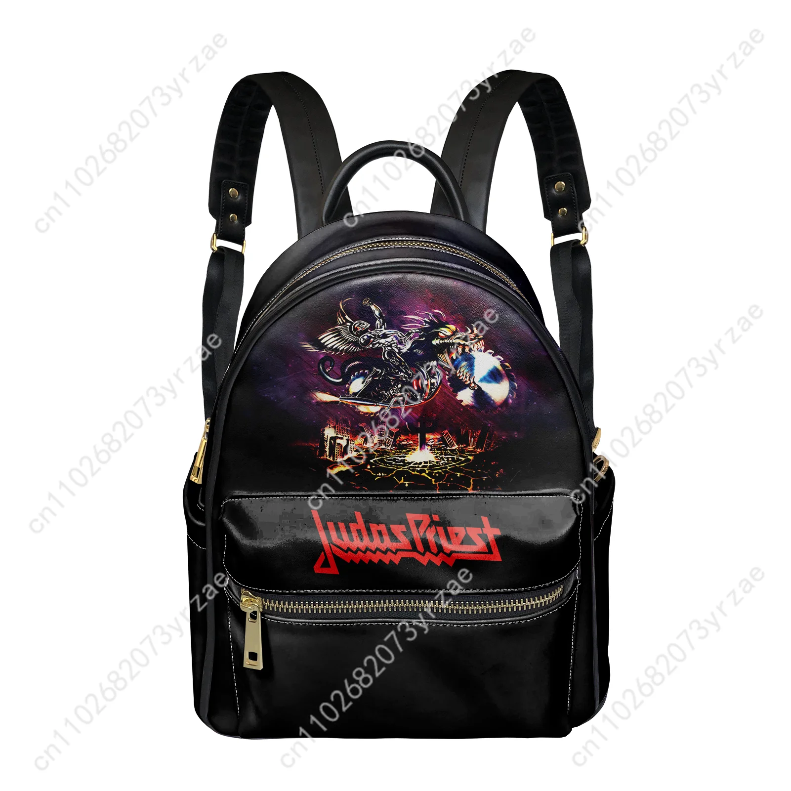 Judas Priest Backpack Mens Womens Knapsack Personalized Fashion Double Shoulder Bag Business Travel Bookbag Custom Made Daypacks