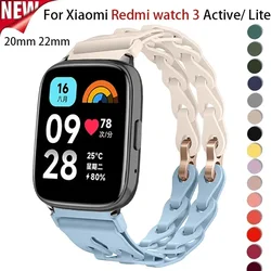 Silicone Strap for Redmi Watch 3 Active Watchband Sports Strap for Xiaomi Redmi 3 Lite Bracelet Wristband Accessories SmartWatch