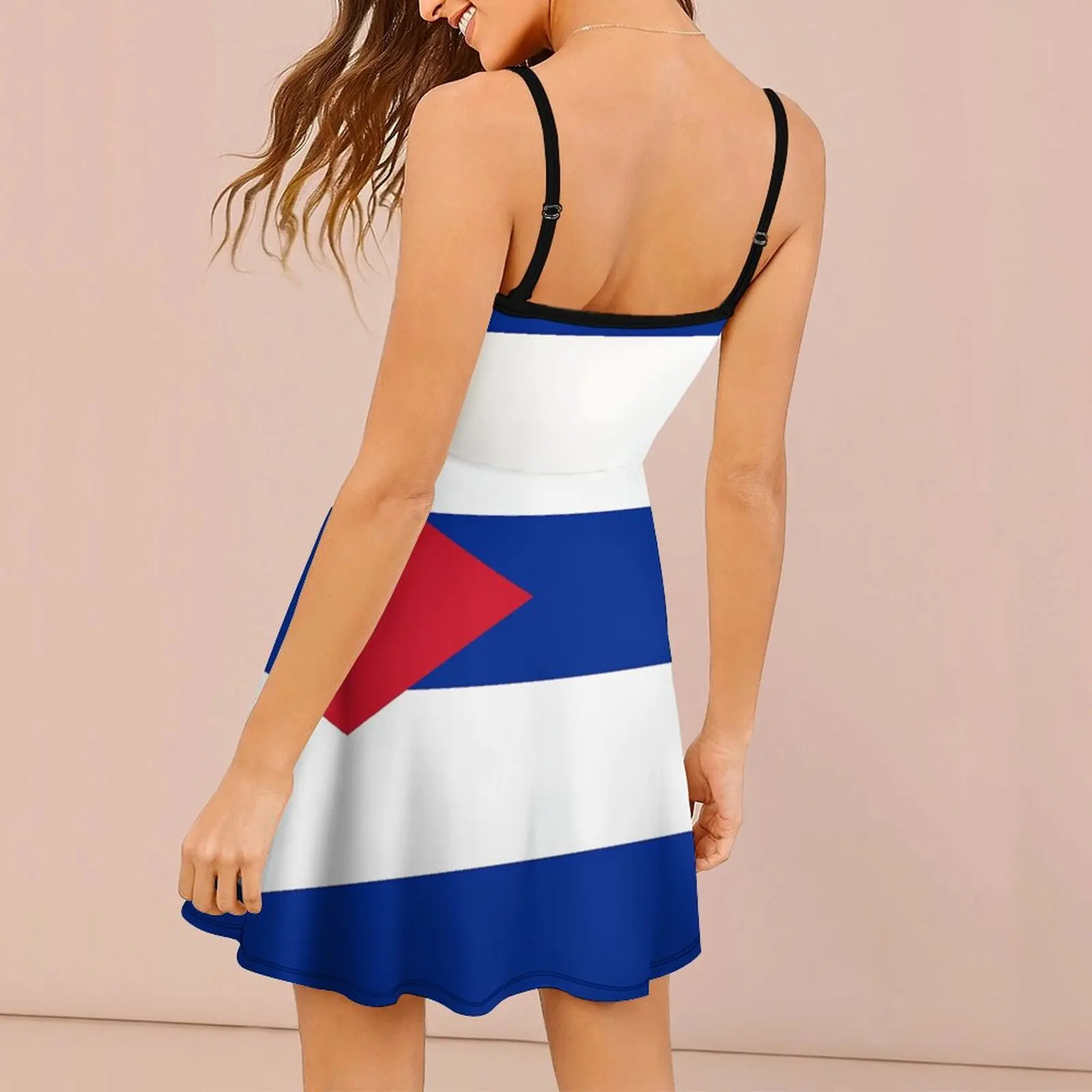 Flag of Cuba Women's Sling Dress Humor Graphic Dresses Premium Sexy  Woman's Gown  Clubs