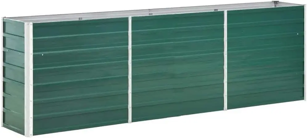 

Garden Raised Bed Galvanised Steel, Rectangular Garden Planter for Flowers and Planters, Bottomless Raised Flower Bed, Weather-R