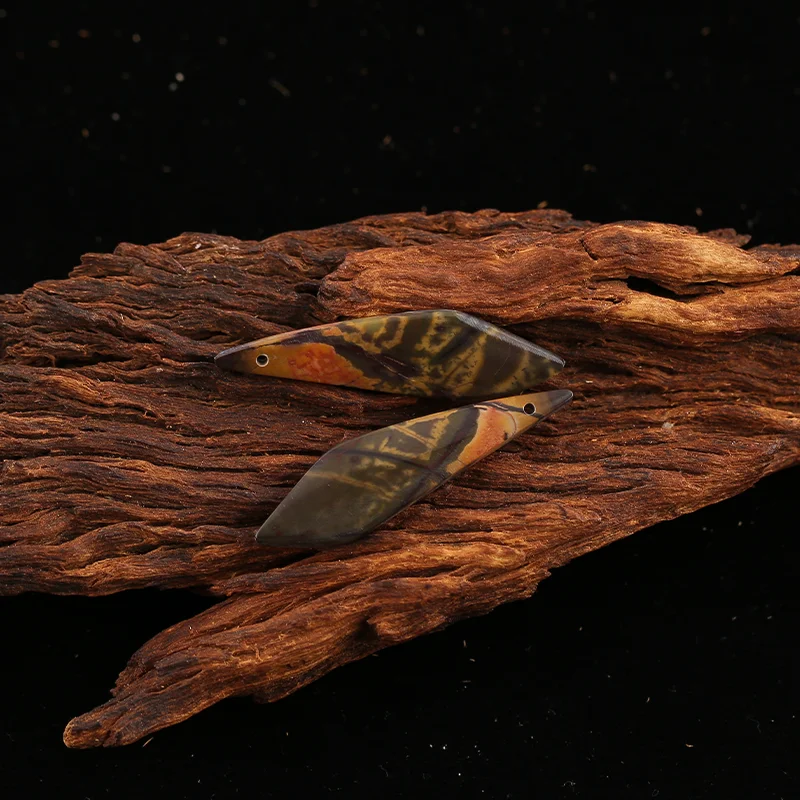 B&F Multi-Color Picasso Jasper Earring Beads for Jewelry Making, Handmade Natural stones beads, Stones for  Supplies