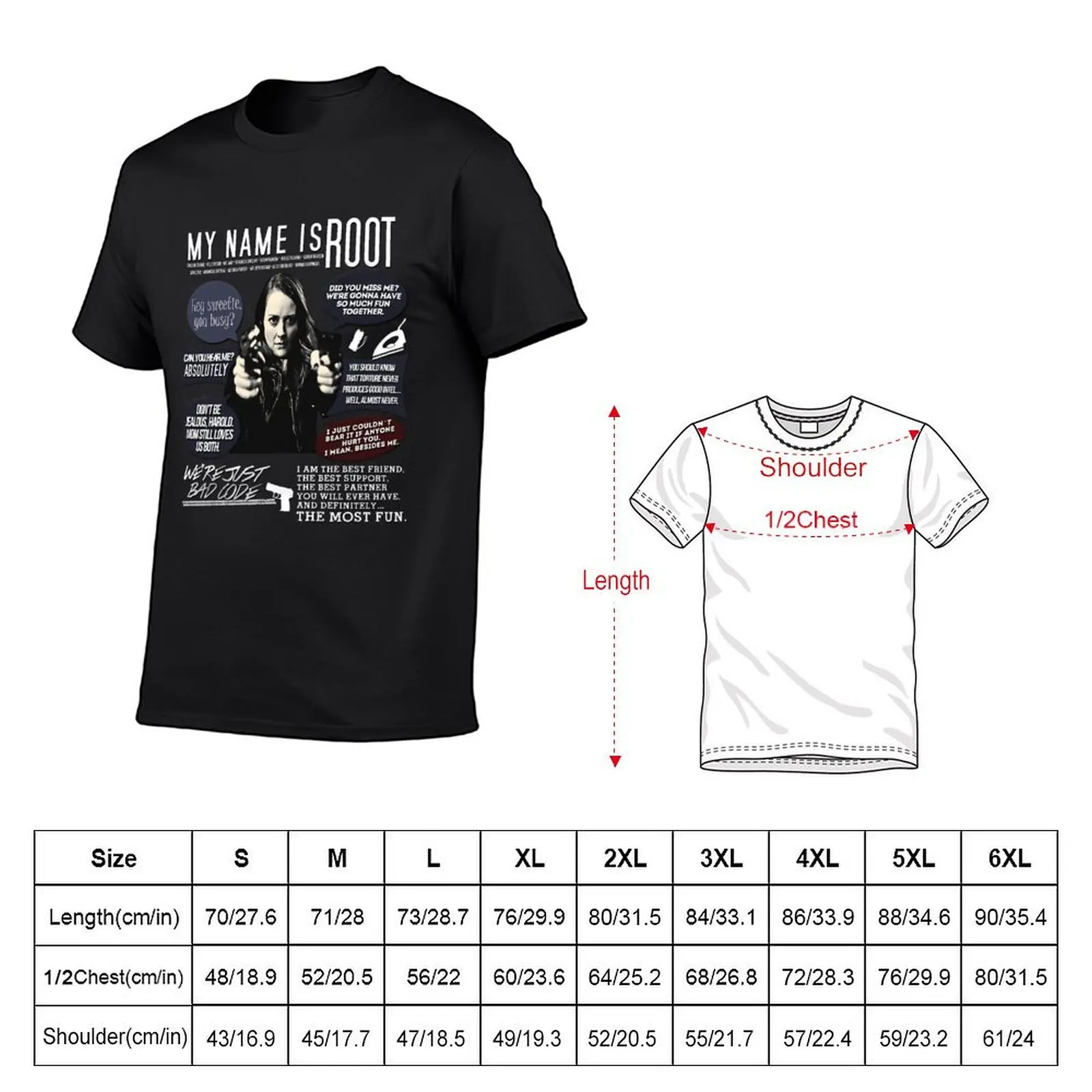 Root - Person of interest - Amy Acker T-Shirt quick drying customs new edition sweat shirts, men